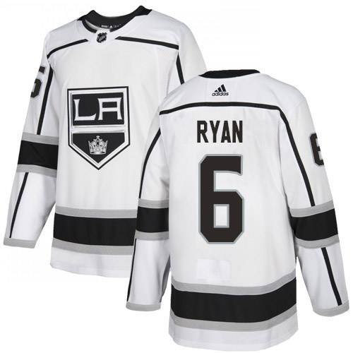 Adidas Los Angeles Kings 6 Joakim Ryan White Road Authentic Stitched Youth NHL Jersey